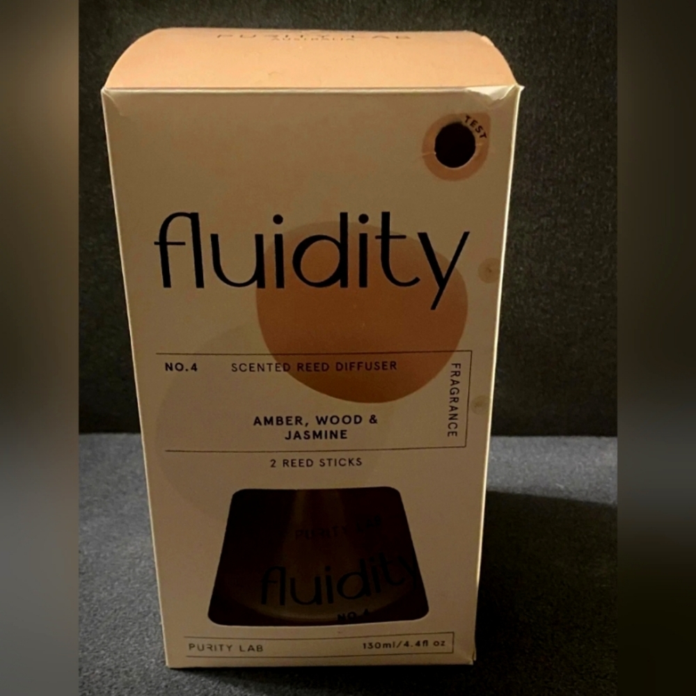 NEW Purity Lab Australia Reed Diffuser Amber, Wood And Jasmine